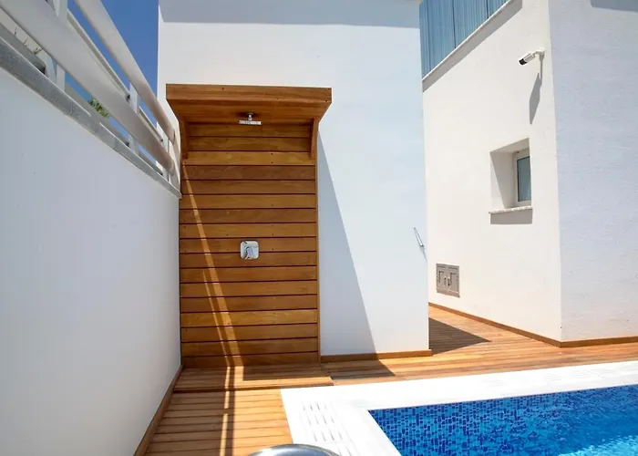 别墅 Seaview Luxury Jacuzzi & Pool! 2 Min 普罗塔拉斯