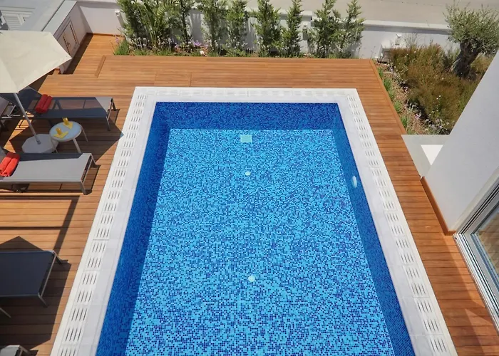 别墅 Seaview Luxury Jacuzzi & Pool! 2 Min 普罗塔拉斯